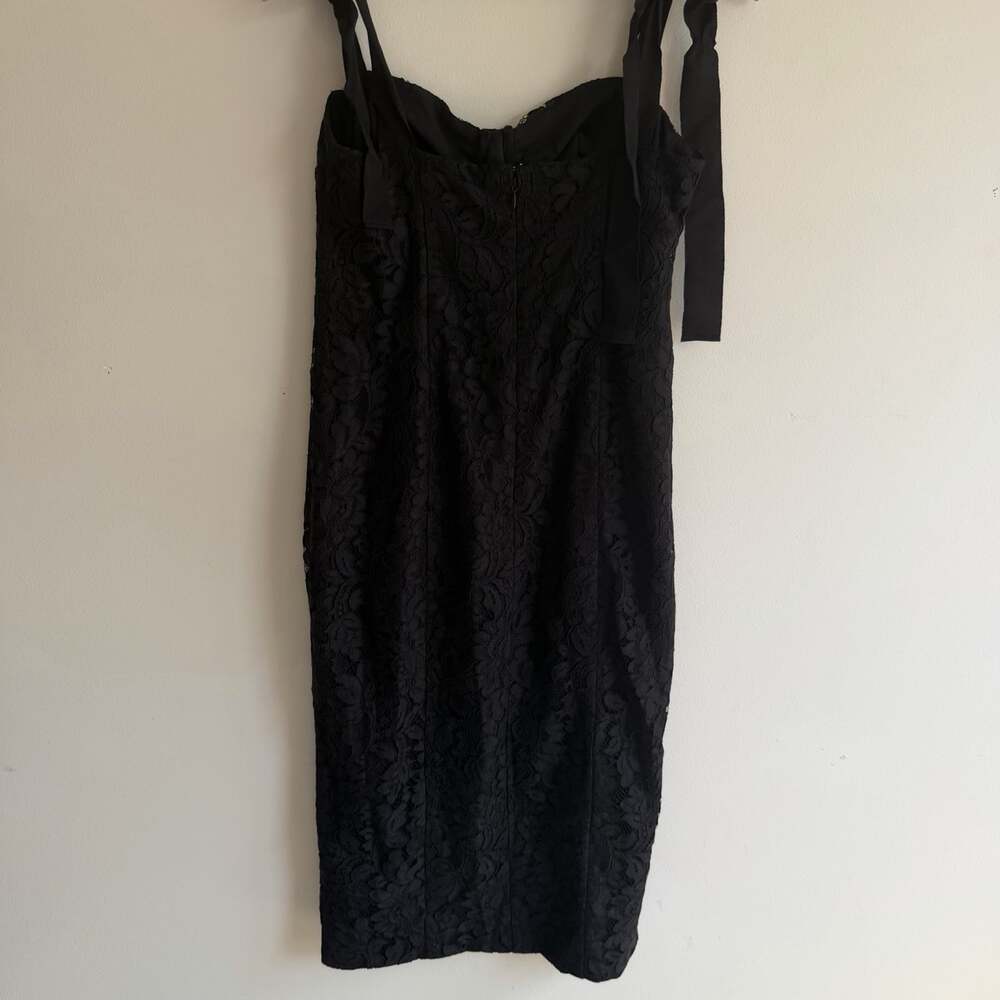 NWT Lovers And Friends Mary Kate Black Lace Midi Dress Size M Sweetheart $238 - Picture 6 of 10